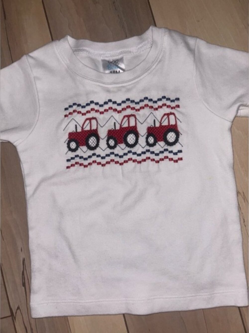 Boys Monogrammed Tractor Shirt